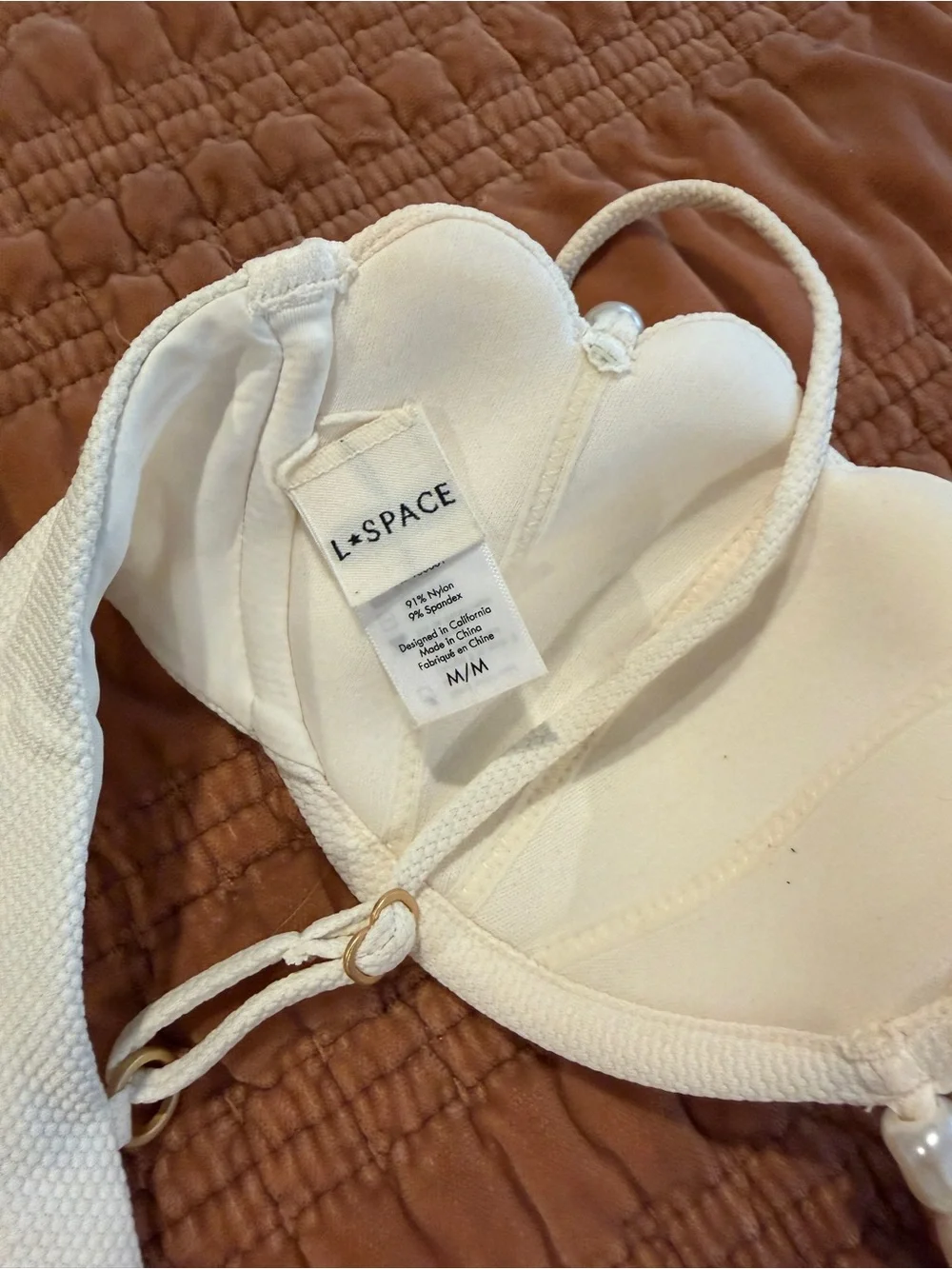 L*Space White Shell-Style Bikini Set - Women Swim